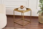 Hanah Home Mesa de Café de Metal Dorado Shb-018-A